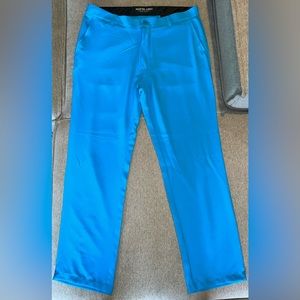 Haus Of Grey MATTE GREY 36/30 Men Blue Performance Chino Golf Pants